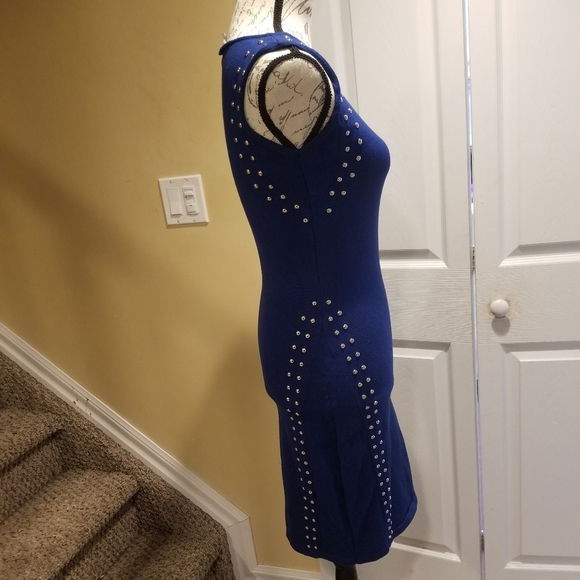 Woman's blue dress with studs.. size small - Picture 3 of 6